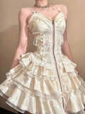 Anokhinaliza Sweet Elegant Suspender Prom Dress Female Summer Princess Party Dress