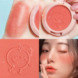 Anokhinaliza New 6 Colors Cosmetic Blush Makeup Palette Mineral Powder Red Rouge Lasting Natural Cream Cheek Tint Orange Peach Pink Blush