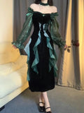 Anokhinaliza Prom Party New Dress Sheath Fishtail Green Rose