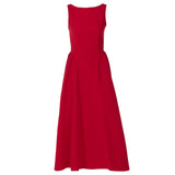 Anokhinaliza Elegant and Beautiful Women's Dresses Red Sleeveless New Year Party Dresses Sexy Casual Birthday Dress