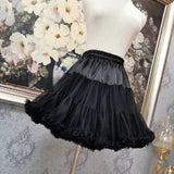 Anokhinaliza Lolita Black Dress Goth Aesthetic Puff Sleeve High Waist Vintage Bandage Lace Trim Party Gothic Clothes Summer Dress Woman