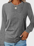 Anokhinaliza Full Size Round Neck Long Sleeve T-Shirt