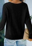 Anokhinaliza V-Neck Dropped Shoulder Sweater