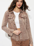 Anokhinaliza Button Up Long Sleeve Denim Jacket