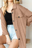 Anokhinaliza Button Up Drop Shoulder Jacket