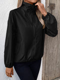 Anokhinaliza Ivy Lane Pocketed Zip Up Long Sleeve Jacket