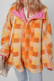 Anokhinaliza Plaid Long Sleeve Hooded Jacket