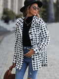 Anokhinaliza Houndstooth Button Down Jacket