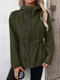 Anokhinaliza Ivy Lane Drawstring Zip Up Hooded Jacket