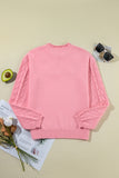 Anokhinaliza Daisy Notched Long Sleeve Sweater