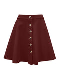 Anokhinaliza Buttoned Corduroy Mini Skirt