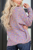 Anokhinaliza Confetti V-Neck Long Sleeve Sweater