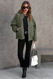 Anokhinaliza Zip Up Drop Shoulder Long Sleeve Puffer Jacket