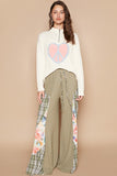 Anokhinaliza POL Cable-Knit Peace Patch Dropped Shoulder Sweater