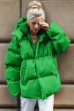 Anokhinaliza Pocketed Zip Up Hooded Puffer Jacket