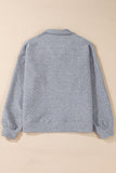 Anokhinaliza Texture Half Zip Long Sleeve Sweatshirt