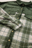 Anokhinaliza Plaid Button Up Long Sleeve Jacket