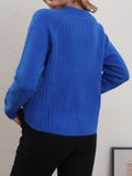 Anokhinaliza V-Neck Long Sleeve Sweater