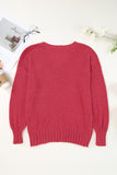 Anokhinaliza V-Neck Dropped Shoulder Sweater