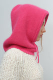 Anokhinaliza Drawstring Solid Color Thermal Knit Hat