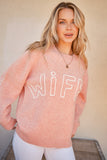 Anokhinaliza And The Why WIFEY & Heart Round Neck Sweater