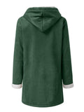 Anokhinaliza Full Size Pocketed Long Sleeve Hooded Toggle Jacket