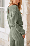 Anokhinaliza Round Neck Long Sleeve Jumpsuit