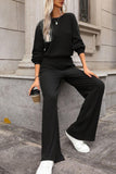 Anokhinaliza Round Neck Long Sleeve Jumpsuit