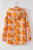 Anokhinaliza Plaid Long Sleeve Hooded Jacket