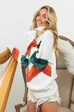 Anokhinaliza BiBi Multi Color Chevron Pattern Sweater