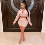 Anokhinaliza alt black girl going out classic style women edgy style church outfit brunch outfit cute spring outfits Two Piece Dress Set For Women Outfit Women's Knitted Suits With Mini High-Waisted Skirt Festival Clothing Sets Cropped