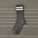 Anokhinaliza Socks Women Woman Korean Version Japanese Striped Cotton Tube Pile Socks Spring Ins Tide Socks College Style Skarpety Cotton Sox