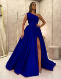 Anokhinaliza alt black girl going out classic style women edgy style church outfit brunch outfit cute spring outfits prom dresses tutu Elegant Purple Long Evening Dresses One Shoulder Satin Side Slit Maix Prom Gowns Simple Formal Occasion Party Dress