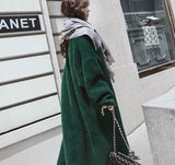 Anokhinaliza  New Fashion Long Cardigan Women Autumn And Winter Mohair Loose Knit Sweater Female Casual Oversized Jacket Coat