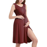 Anokhinaliza Maternity Labor Delivery Nightdress Nursing Sleepwear 3 In 1 Pregnant Women Breastfeeding Nightgown Hospital Childbirth Pajama