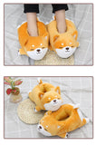 Anokhinaliza Man Women Funny Slipper  Soft Cute Shiba Inu Dog Slippers Animal Puppy Couples Home Slippers Plush Cotton Household Shoes