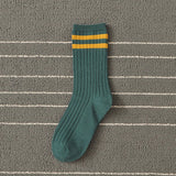 Anokhinaliza Socks Women Woman Korean Version Japanese Striped Cotton Tube Pile Socks Spring Ins Tide Socks College Style Skarpety Cotton Sox