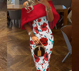 Anokhinaliza alt black girl  going out? classic style women  edgy style tutu Elegant Off Shoulder Cape Design Skinny Party Dress Women Casual Solid Color Long Dress  Autumn Fashion Back Bow Dress Vestido