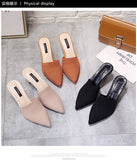 Anokhinaliza summer women Slippers wear thin heels with heels Baotou sandals slippers  breathable wild fashion high heels women shoes