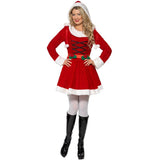 Christmas Holiday Performance Cute Women's Cosplay Costumes Dress Gift Stage Bandage Red White Halloween Uniforms Decoration