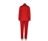 Anokhinaliza  New Women's Commuter Suit Pants Red Suit Jacket Pants Office Suit Ladies Suit Ladies Suit Suit Jacket with Pants 2 Piece Se