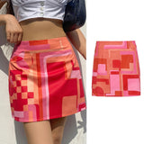 Anokhinaliza Y2k Mini Bodycon Short Skirt 90s Summer Punk Fashion E-girl Aesthetics Sexy High-waist Ladies Trendy A-line Mini Skirts Clubwear