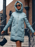 Anokhinaliza Hooded women winter coat Fashion Cotton warm parkas coat female Elegant causal short puffer jacket coat ladies