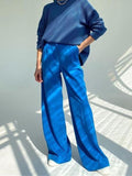 Anokhinaliza Retro Solid Color Wild Straight Wide Leg Pants Female Spring New Korean Fashion High Waist Casual Long Pants