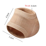 Anokhinaliza Heel Protector Protective Sleeve Half Size Socks Gel Anti-Cracking Foot Cover Foot Skin Care Protectors Gel Heel Pads