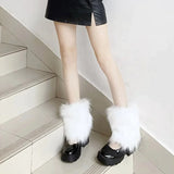 Anokhinaliza Japanese Jk Leg Warmers Boots Socks Zipper Thigh Punk Leg Warmers Winter Boot Cuffs Warmer Lolita Knit Socks Tube Knit Socks