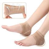 Anokhinaliza Heel Protector Protective Sleeve Half Size Socks Gel Anti-Cracking Foot Cover Foot Skin Care Protectors Gel Heel Pads