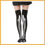 Anokhinaliza Cross Stockings Cosplay Black Women Punk Harajuku Dark Gothic Y2K Festival Party Hosiery Long Socks Knee Lolita Girls High Socks