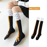 Anokhinaliza Trendy Women Socks With Knee Length Chicken Feet Funny Personalized Realistic Chicken Feet Birthday Gifts Trendy Sports Socks
