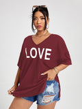 Anokhinaliza Plus Size T Shirt 4XL Fashion Women Half Sleeve V Neck Black Oversized Casual Blouse Summer Elegant Solid Ladies Tops